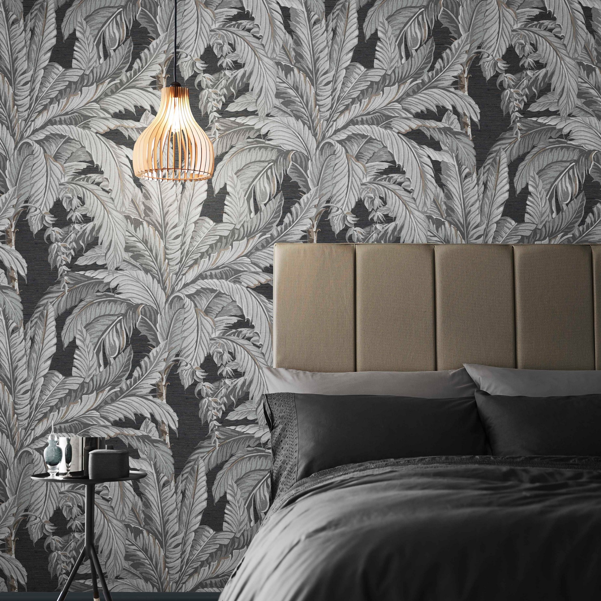 Daintree Palm Wallpaper 112019 By Graham Brown In Sterling Grey